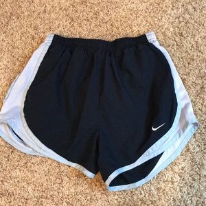 Navy + Light Blue Nike Running Shorts